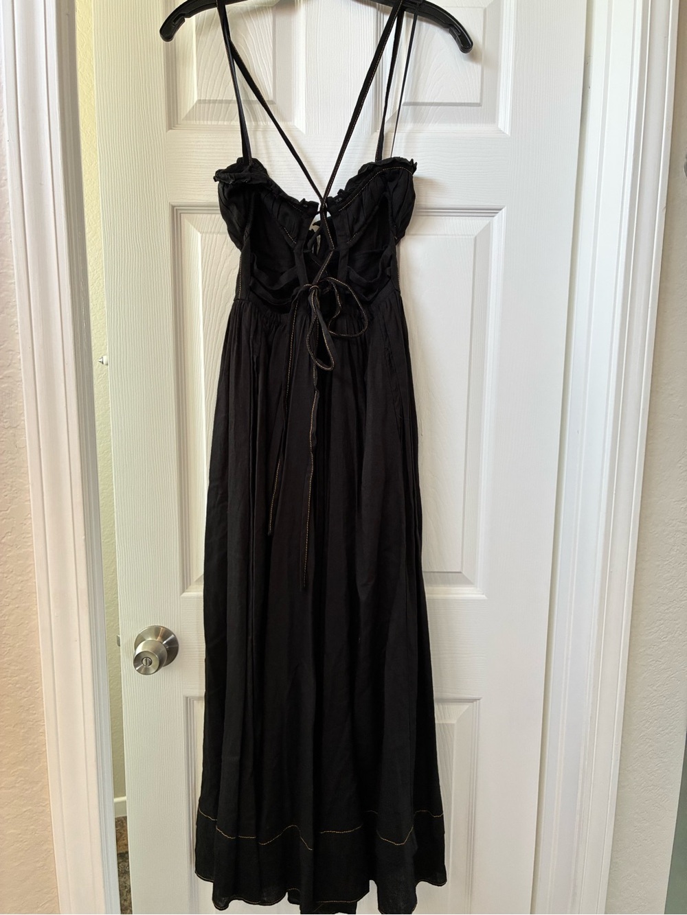 Urban Outfitters Black Strappy Maxi Dress